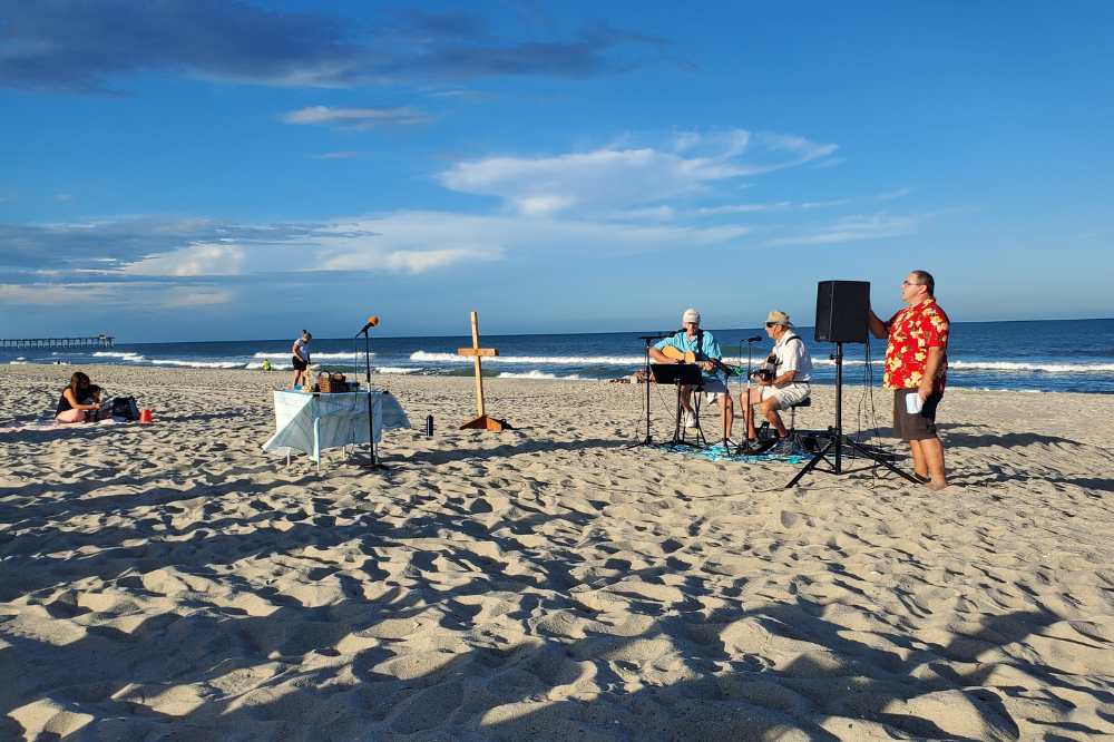 Kure Beach Worship Post Size