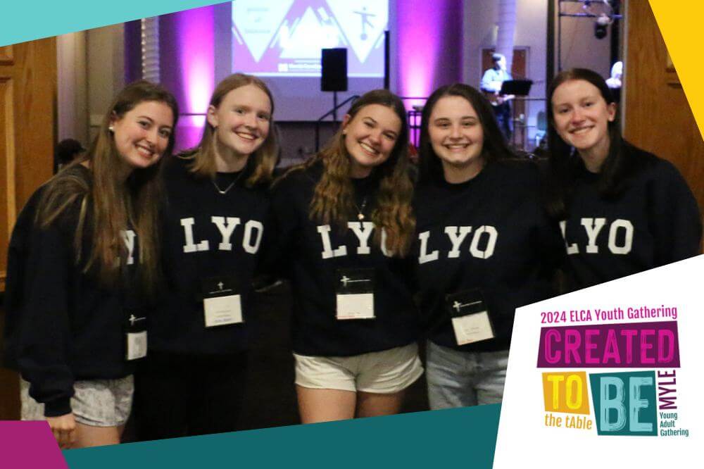 Members of the NC Synod LYO Board pose for a photo at the 2023 NC Synod LYO Assembly.